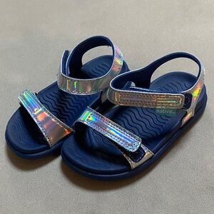 Native Blue and Silver Sporty Sandals